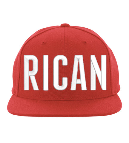 Rican Snapback Hat (Red)